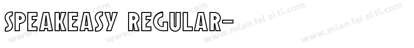 speakeasy regular字体转换